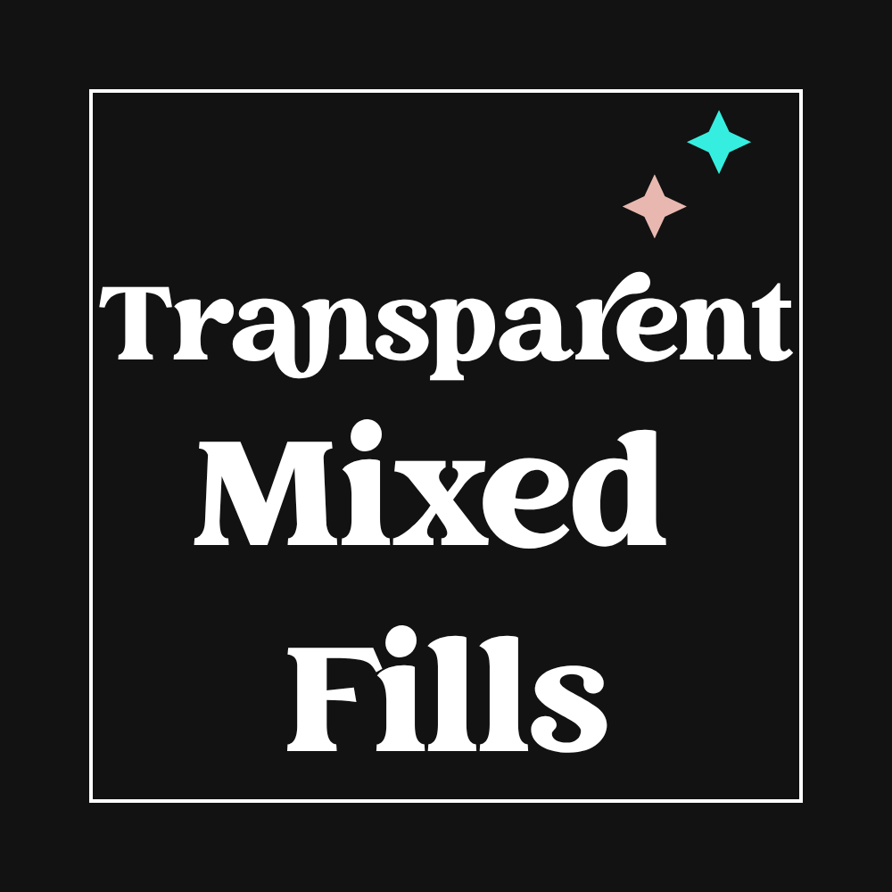 TRANSPARENT AB  Fill- Mixed Size Rhinestone