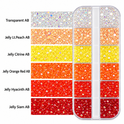 Mix Box 3mm Rhinestones