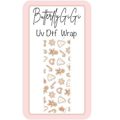 Wrap Gold Gingerbread UV Dtf