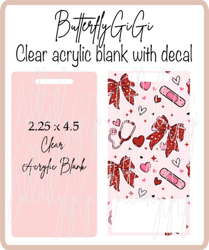 Healing Hearts Badge Buddy Acrylic Blank & Decal