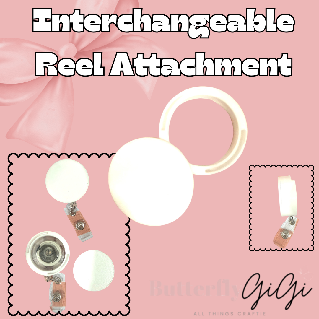 Interchangeable Reel Attachment 3D Printed