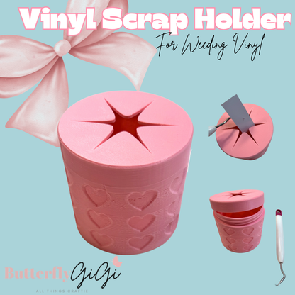 Vinyl Scrap Holder 3D Printed