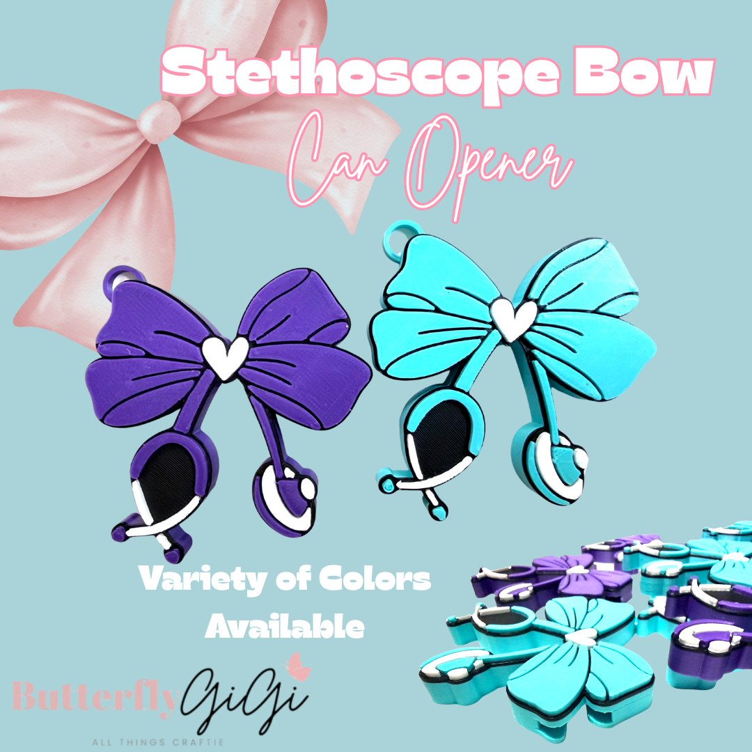 Stethoscope Bow Can Opener 3D Printed