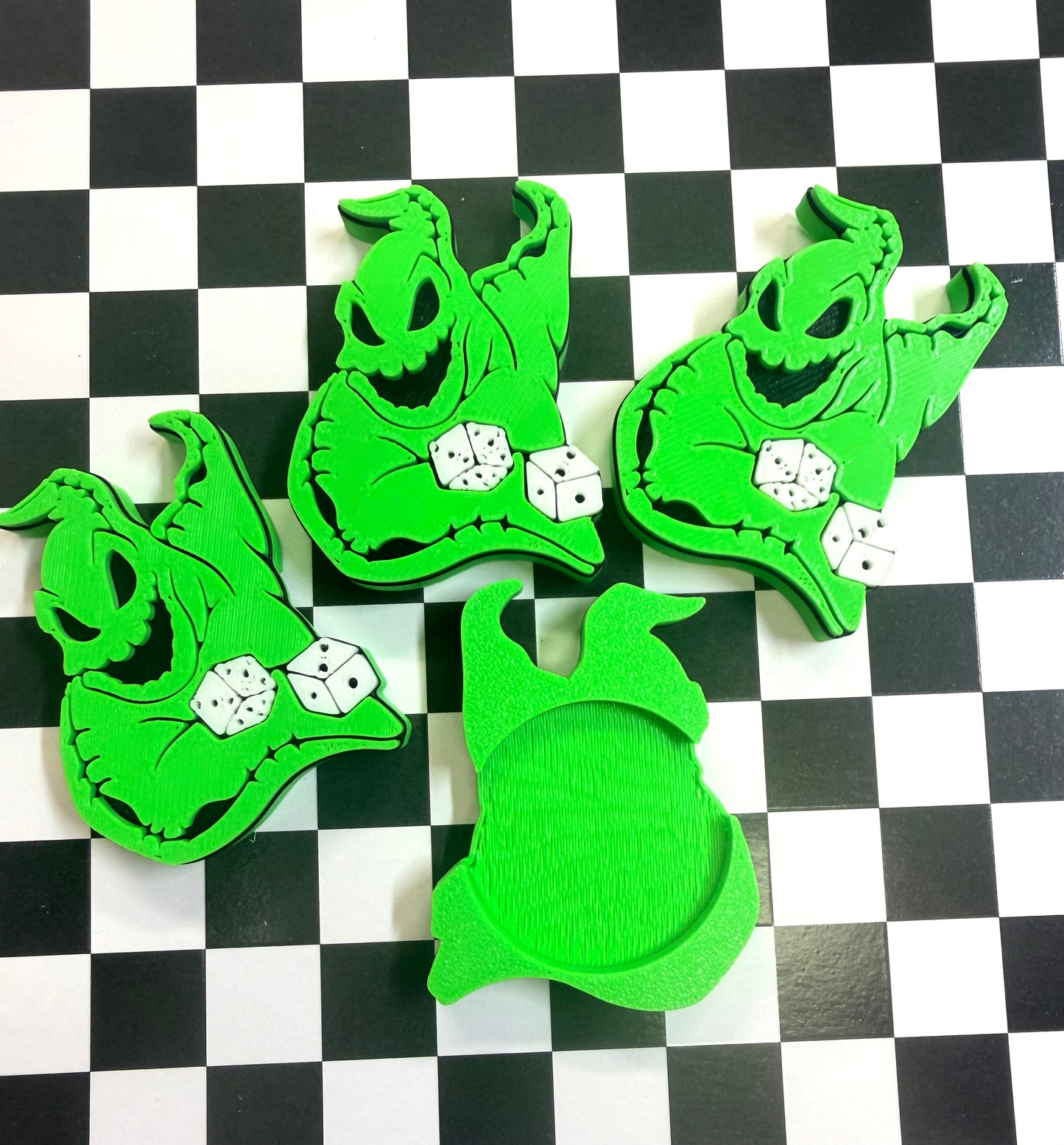 Oogie Badge Reel Attachment 3D Printed