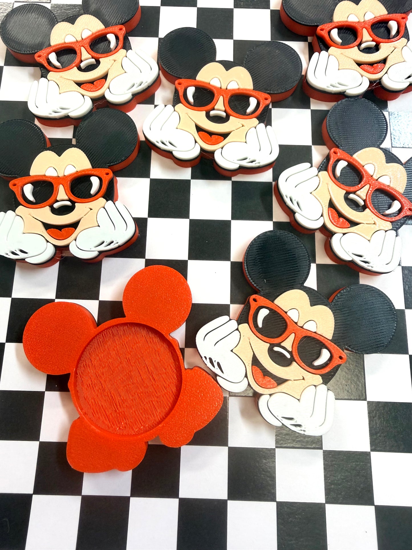 Cool Mouse Badge Reel Attachment 3D Printed