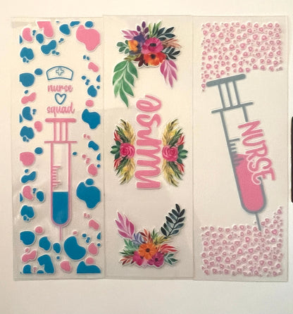 Wrap NURSE Uv Dtf Pen Bookmark