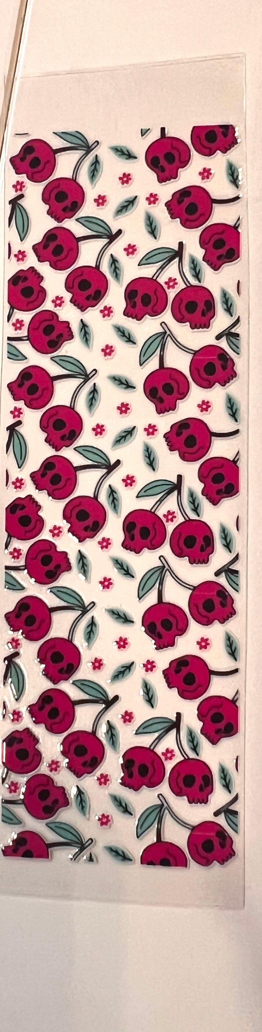 Cherry Skull UV Dtf Wrap