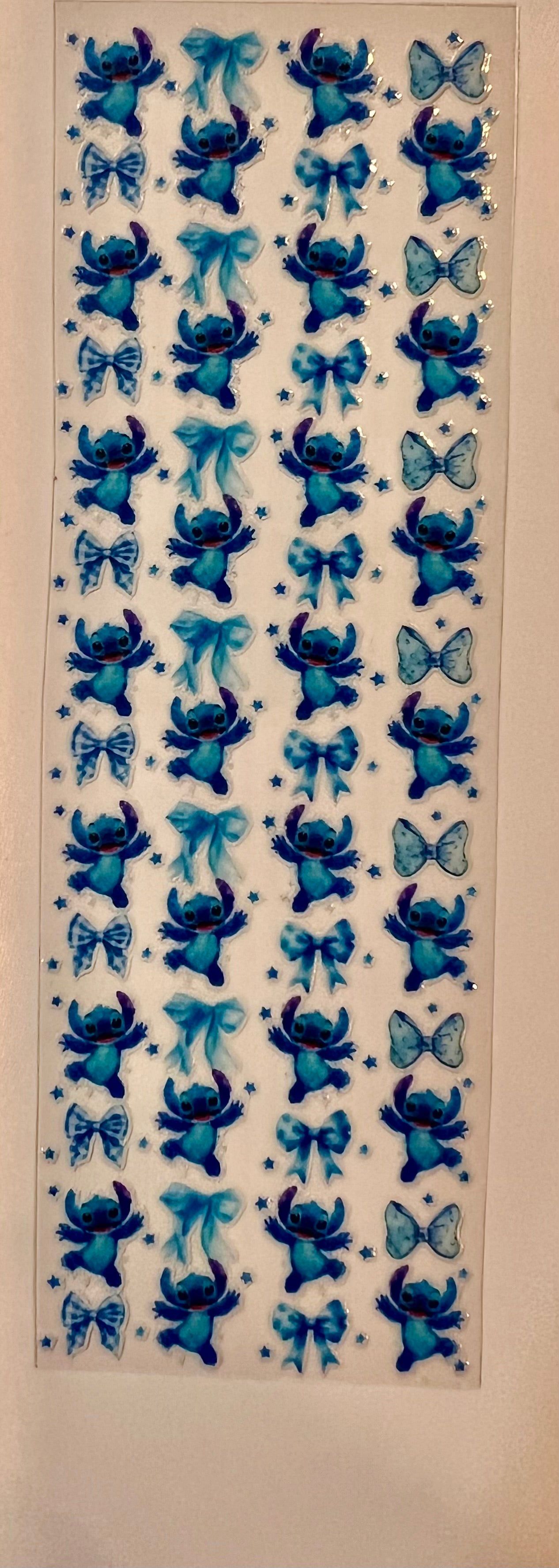 Blue Alien Coquette UV Dtf Wrap