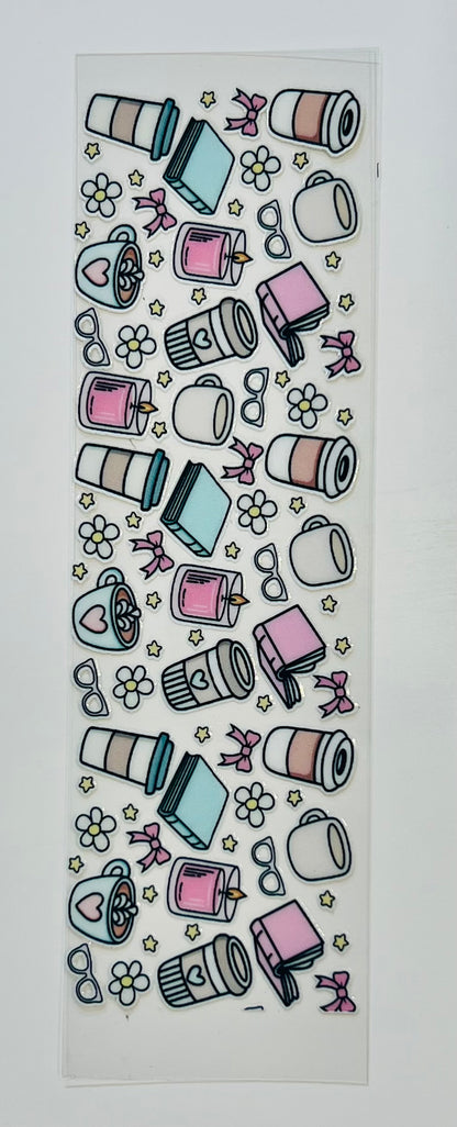 Wrap Cups Cute Coffee UV Dtf