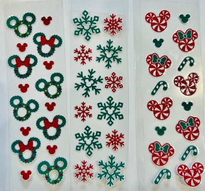 Wrap Mouse Christmas Wreaths UV Dtf