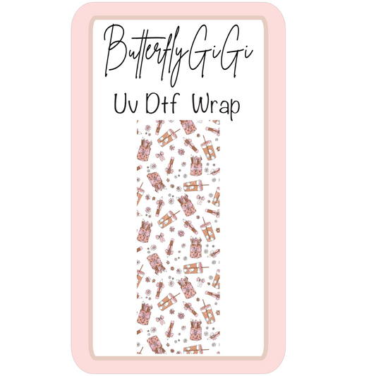Wrap Iced Coffee School UV Dtf