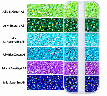 Mix Box 3mm Rhinestones