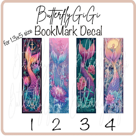 Mermaid Bookmark Decal
