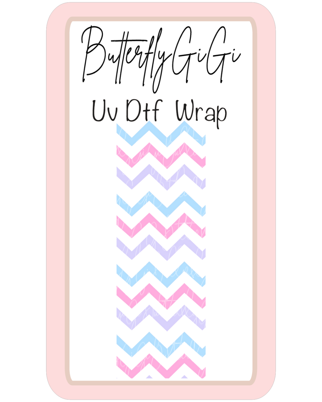 Wrap PB Chevron LARGE UvDTF
