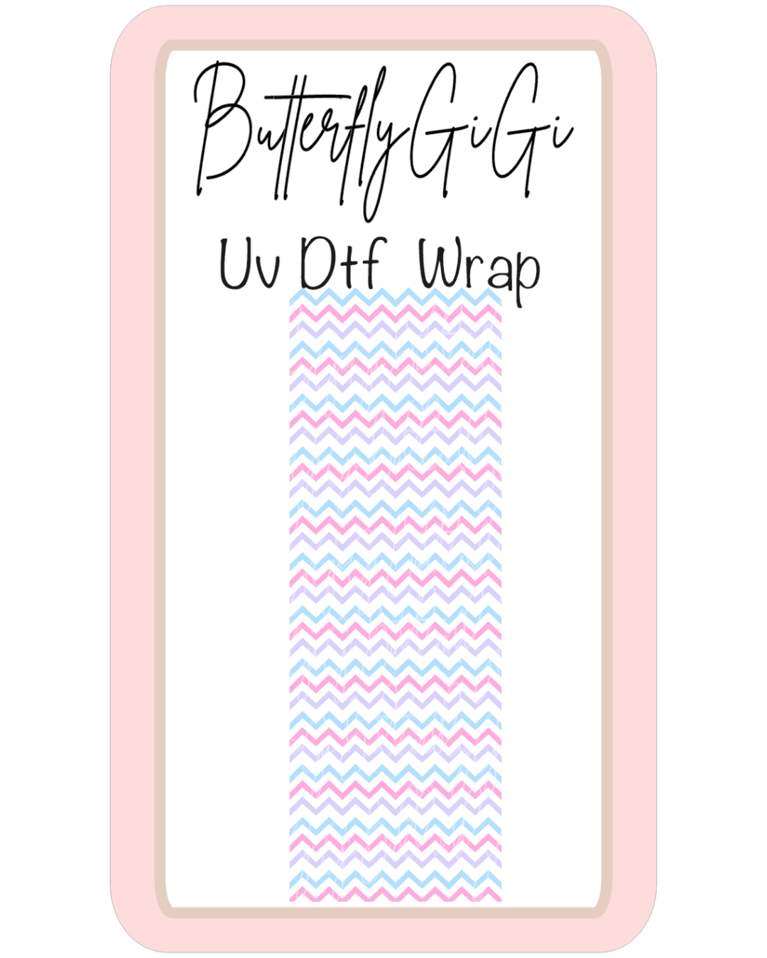 Wrap PB Chevron SMALL UvDTF