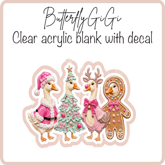 Painted Festive Geese