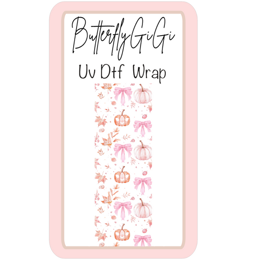 Wrap Pink Fall UV Dtf