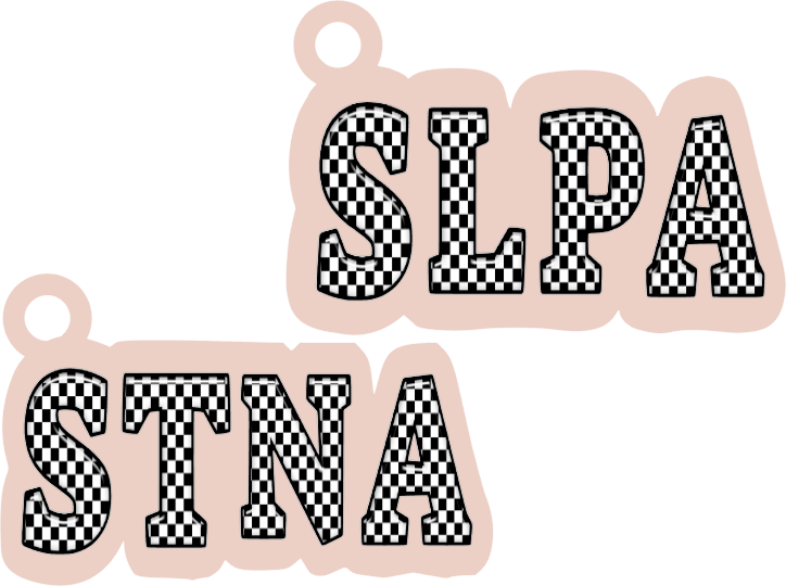 Medical Checkered S Titles Charms UVDTF