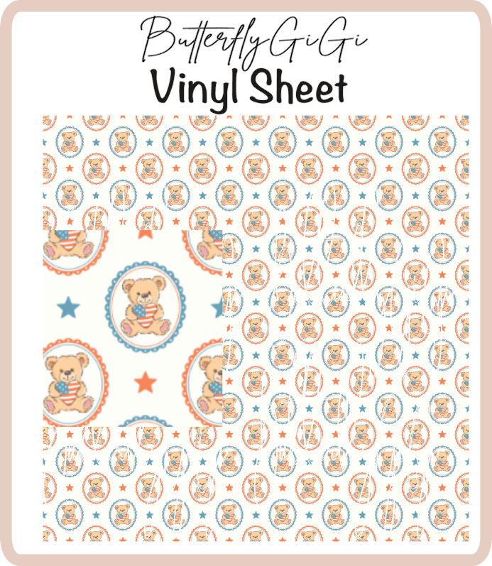 Teddy Usa Vinyl Sheet