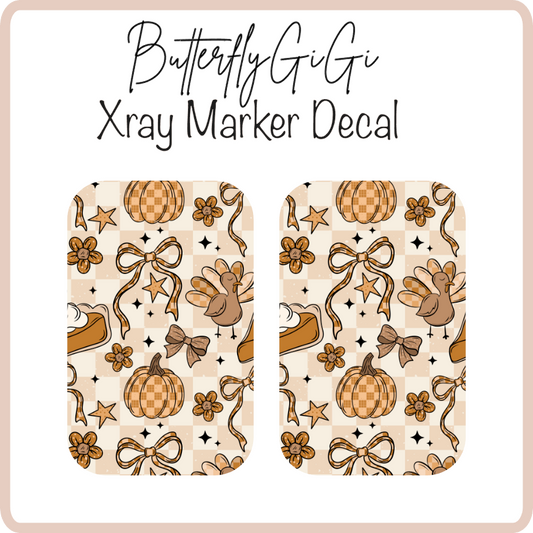 Thanksgiving X ray Markers Decal