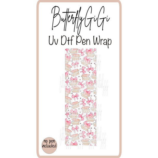 Wrap Booklover Coquette UV DTf