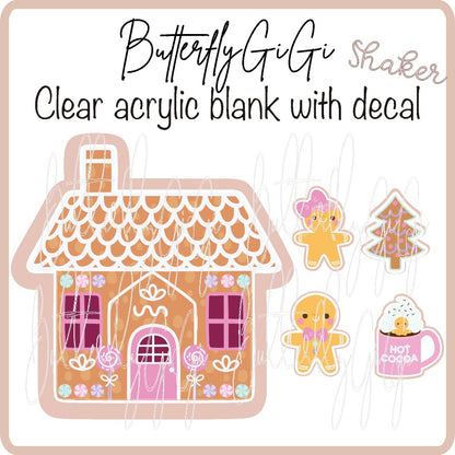 Christmas Gingerbread House  SHAKER