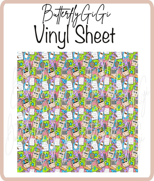 Vinyl ABC Neon Sheet