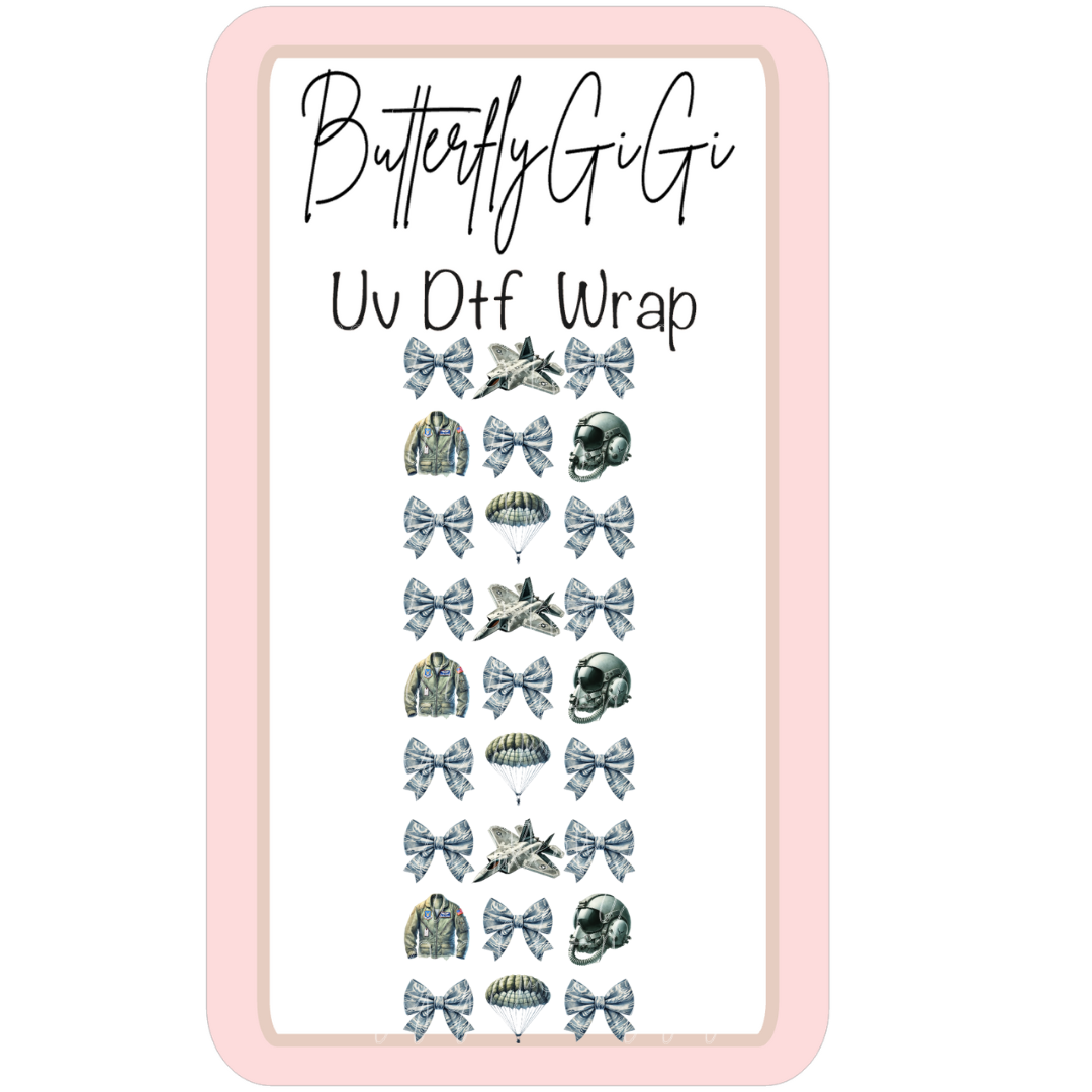 Air Force UV DTF Wrap