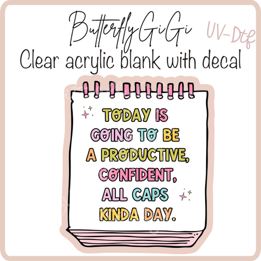 All caps Day UvDTF