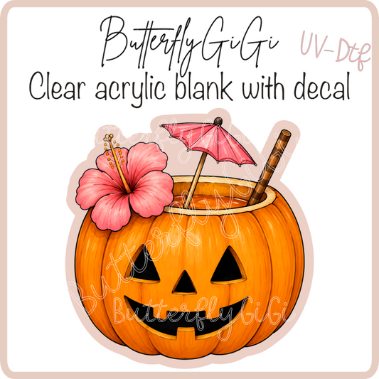 Aloha Pumpkin UvDtf