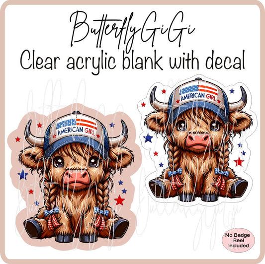 Patriotic American Girl