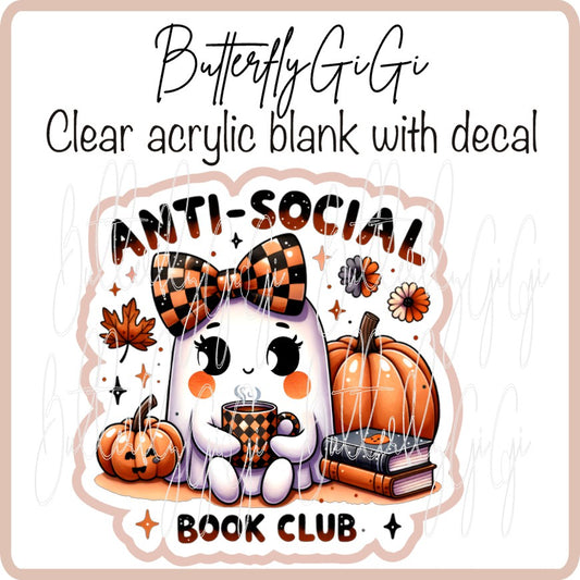 Fall Halloween Anti Social Book Club
