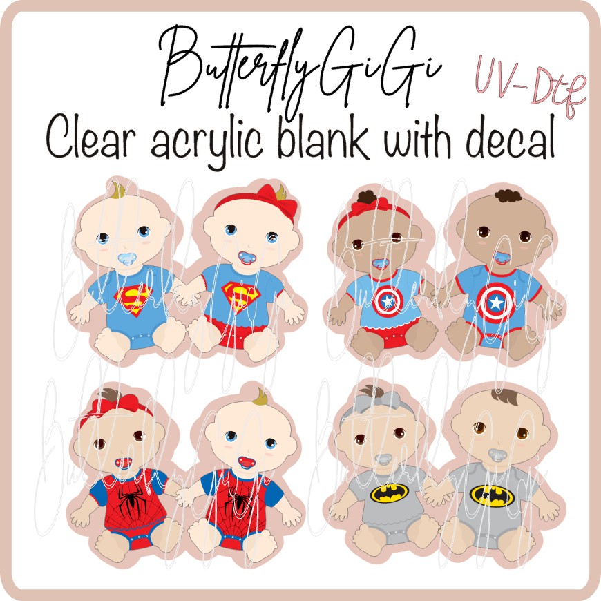 UVDTF SuperHero Babies