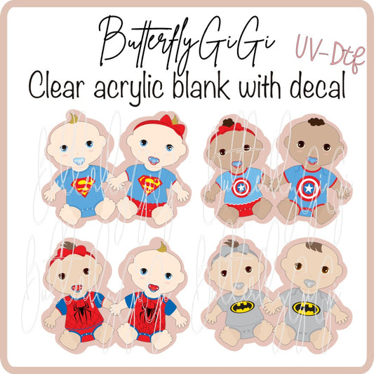 UVDTF SuperHero Babies