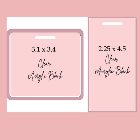 .BB Acrylic Badge Buddy Acrylic Blank