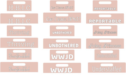 .Acrylic Badge Tag