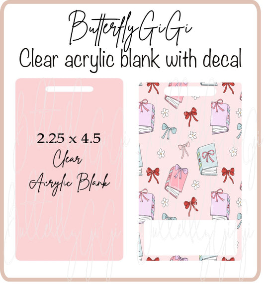 .BB Books & Bows Badge Buddy Horizontal/Vertical
