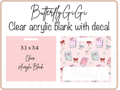 .BB Books & Bows Badge Buddy Horizontal/Vertical