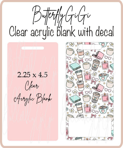 .BB Books Coffee Candles Badge Buddy Horizontal/Vertical