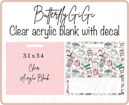 .BB Books Coffee Candles Badge Buddy Horizontal/Vertical