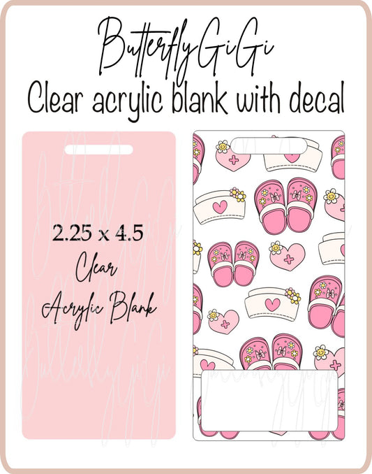 .BB Pink Croc Badge Buddy Set