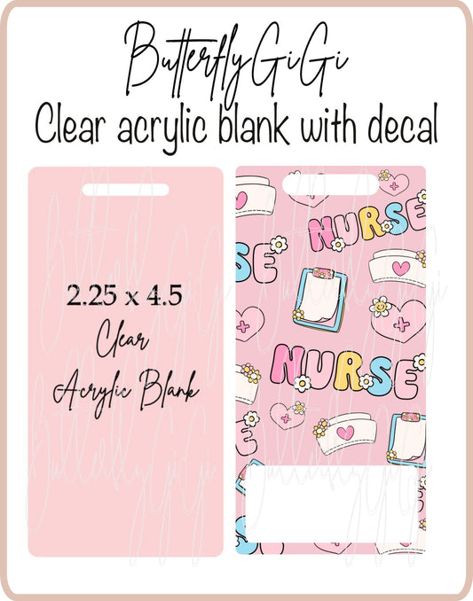 .BB Pink Nurse Badge Buddy Set