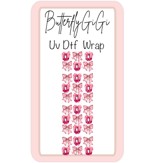 Wrap BC Boxing Gloves Bows  UV DTF