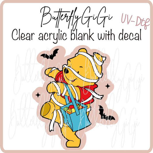 UVDTF Halloween Bear Mummy