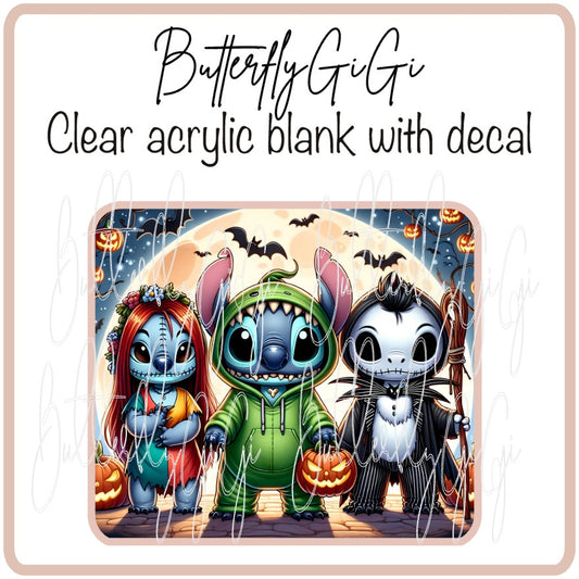 Halloween Blue Alien Friends