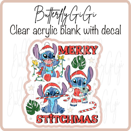 Blue Alien Trio Christmas