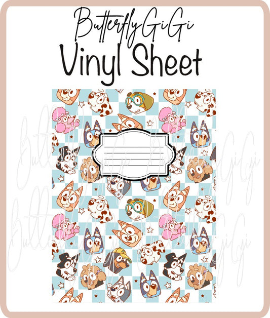 Vinyl Notebook Blue Cover