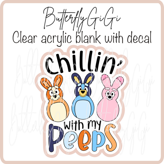 Blue dog Chillin with my Peeps