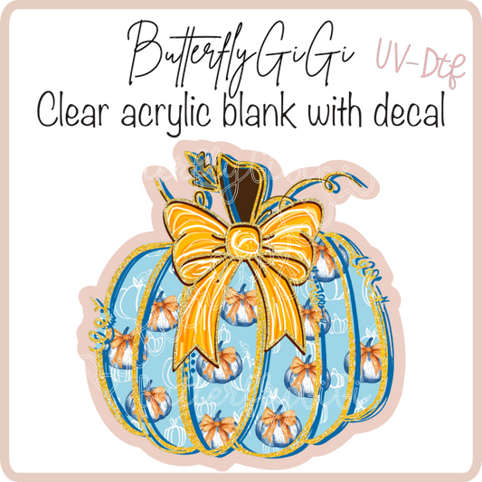 Blue pumpkins in Pumpkin UvDtf