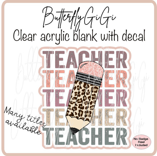 Teacher Boho Leopard